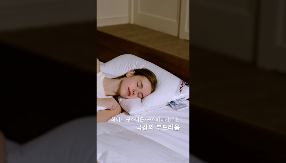 퀸즈밀러 듀얼 존 구스 필로우
