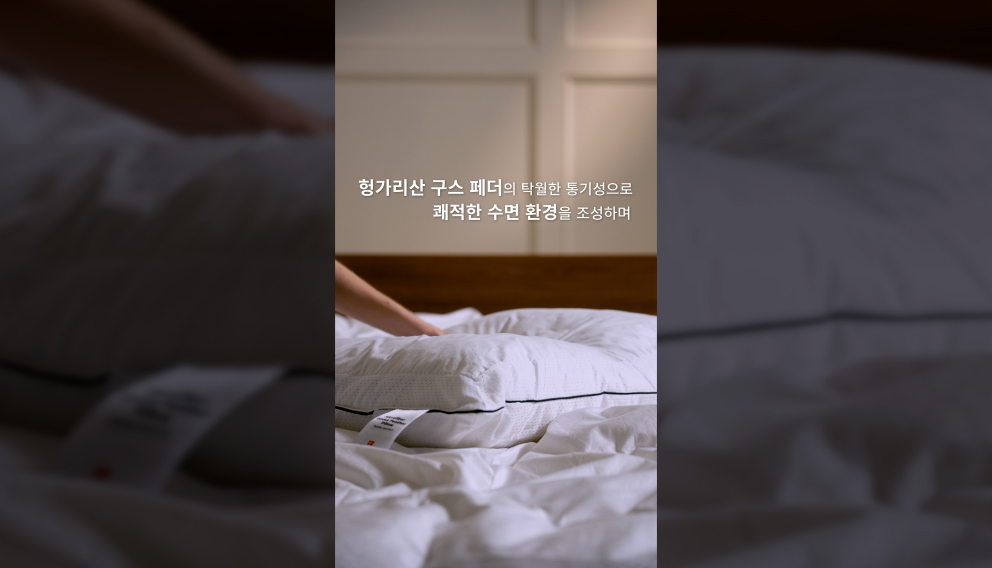 마이크로화이버 구스 페더 필로우